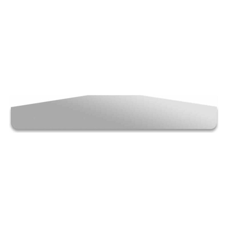 TU-9241 24 Angled Bottom Mud Flap Weight with Backing Plate  Welded | Stainless Steel