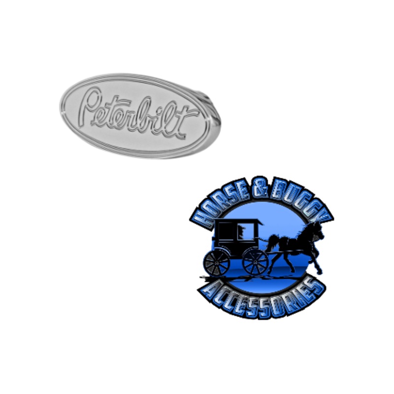 CK-PB-LS PETERBILT LOGO SHAPE KNOB