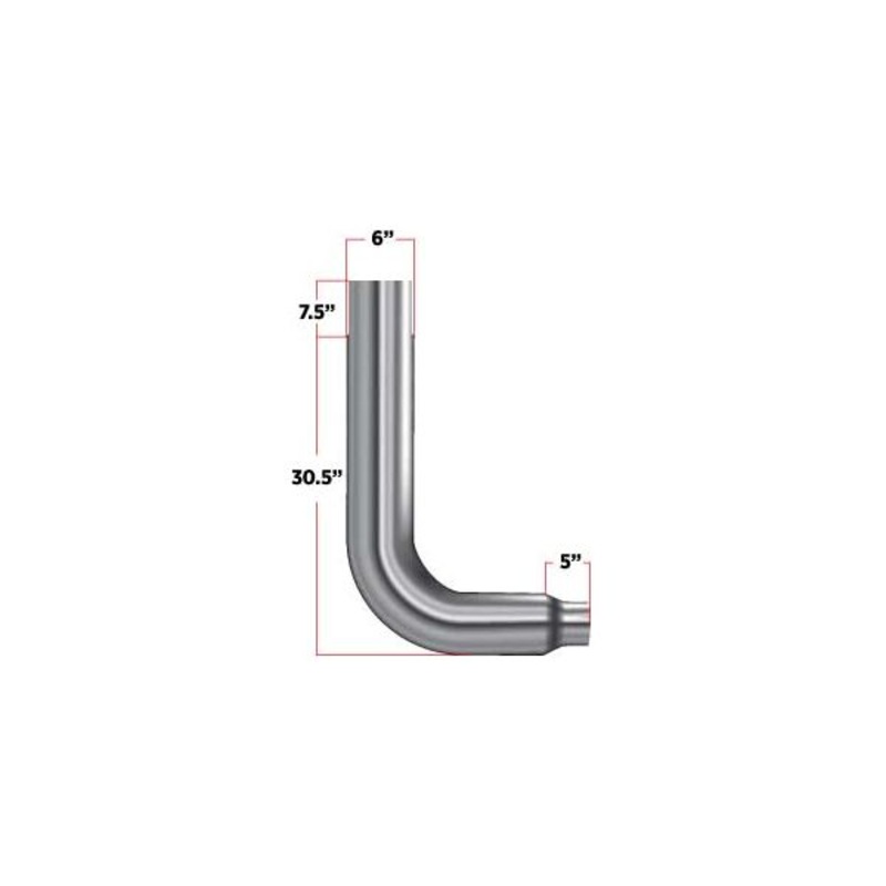 TEL-65 90 Elbow  6 Reduced to 5 Diameter