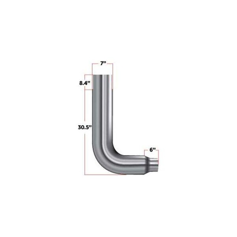 TEL-75 90 Elbow  7 Reduced to 5 Diameter