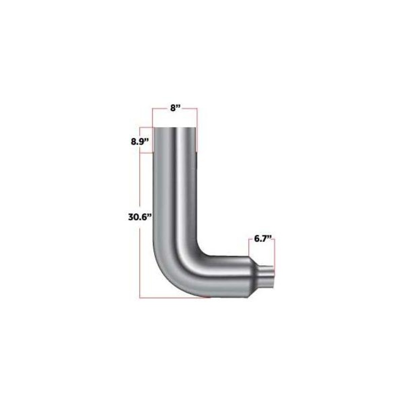 TEL-85 90 Elbow  8 Reduced to 5 Diameter