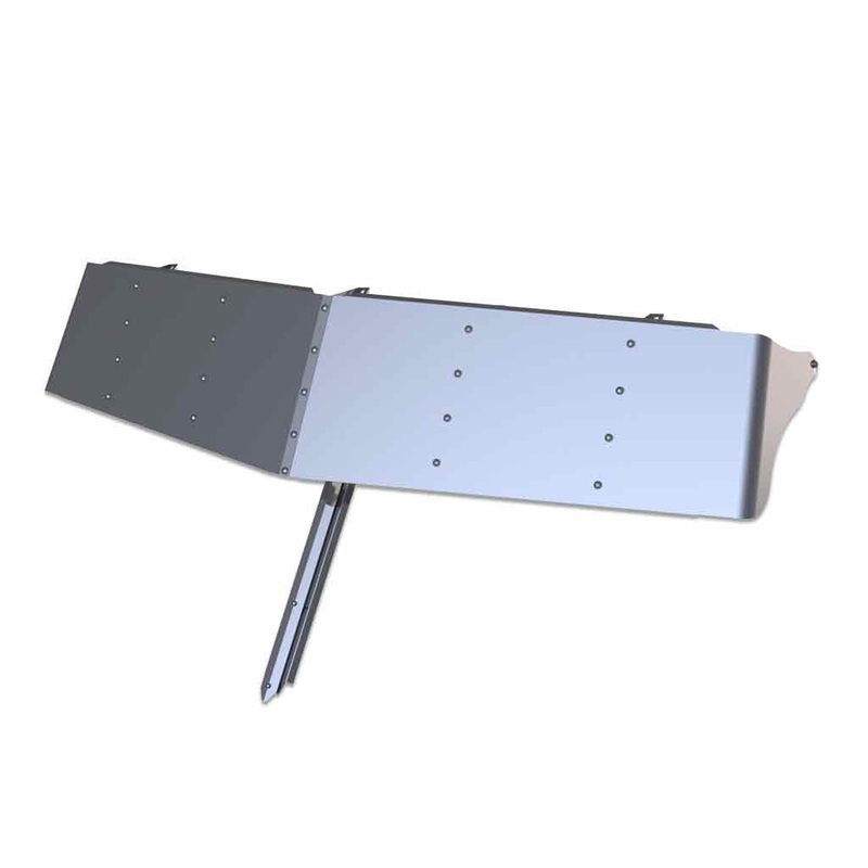 TSUN-W8 Western Star 15 Mid Roof Sun Visor (All Years)  Cab Mounted Mirrors | Blank