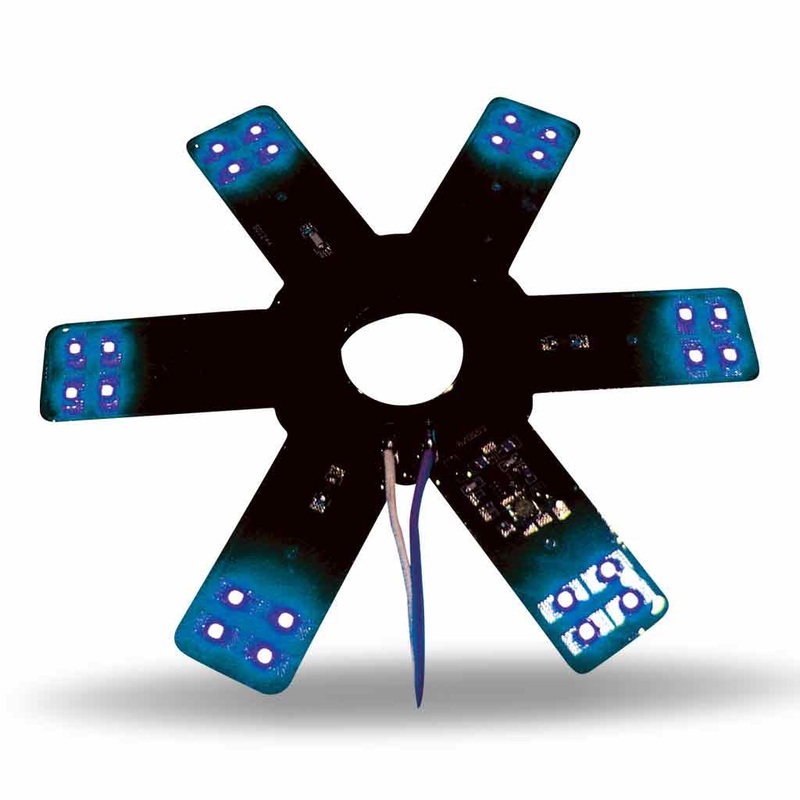 8 Star Blue LED for 15 Donald. & Vortox Air Breather (24 Diodes)
