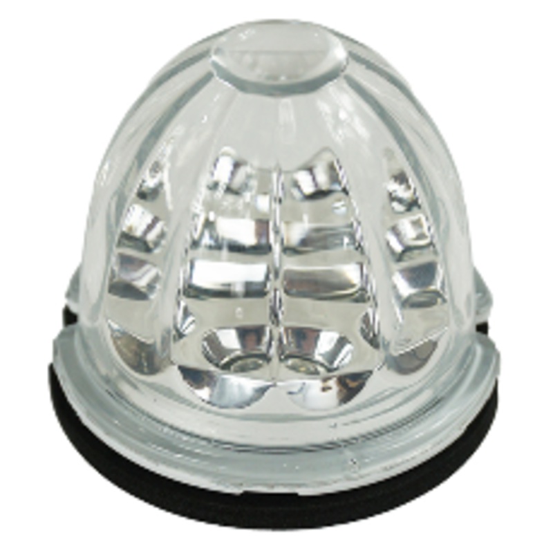 Legendary 3 Inch Watermelon Light, Stud Mount – Red LED / Clear Glass Lens 23003CR-1