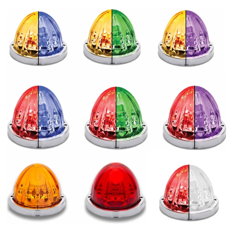 Watermelon (Starburst) light LED with Tower Bulb & Lock Ring (Choose color)