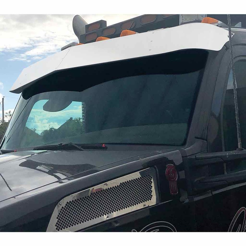TSUN-K21 8 1/2 Kenworth T680-T880 Daycab Sunvisor with OEM Metal Sunvisor (2012+)
