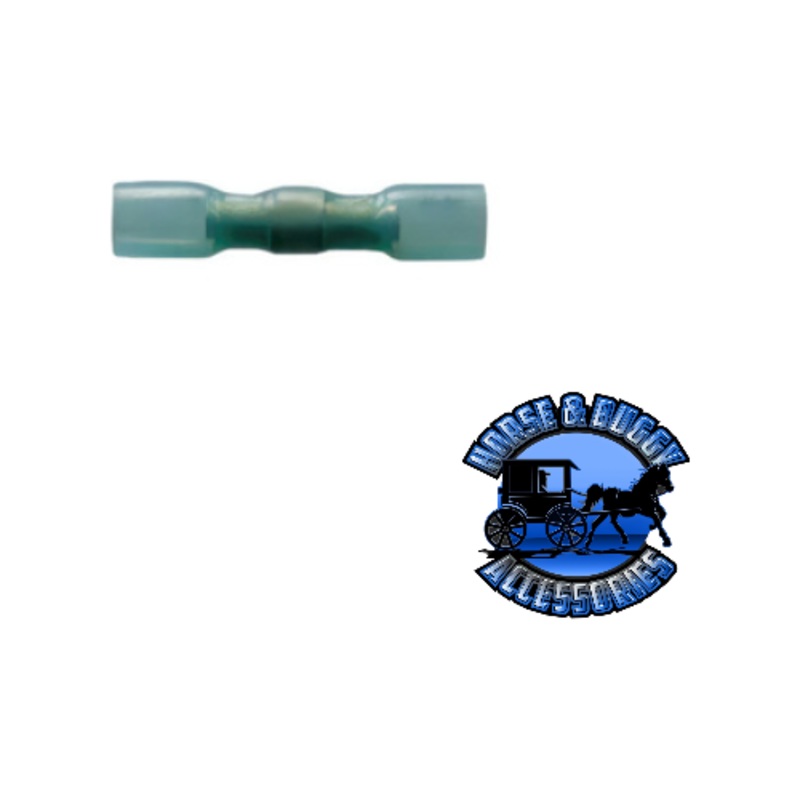 UP-98164 16-14 AWG CSS Heat Shrink Butt Connector – Blue, 5 Pcs.