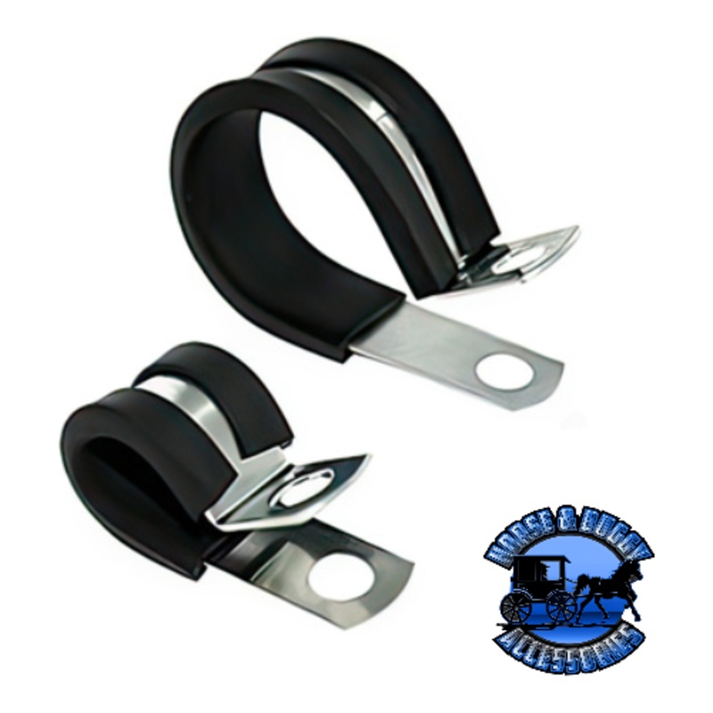 UP-98256 1 I.D. Santoprene Insulated Clamps w/ 1/4 Mounting Hole, 10 Pcs.