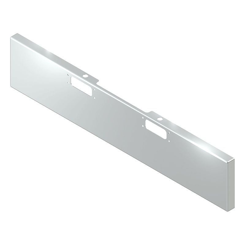 E-HA-0010-11 18” PETE 359 BOXED BUMPER W/TOW & BOLT HOLES (1967-1986)