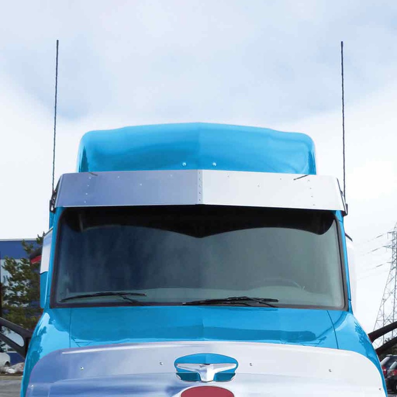 TSUN-P57 15 Peterbilt 579 Ultra Cab Sunvisor with 20 x 3/4 Button Light Holes