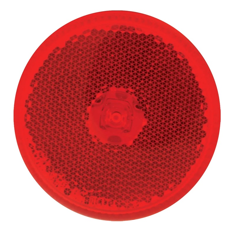76422 2.5 RED/RED 1 LED MARKER SEALED LIGHT W/ REFLECTOR