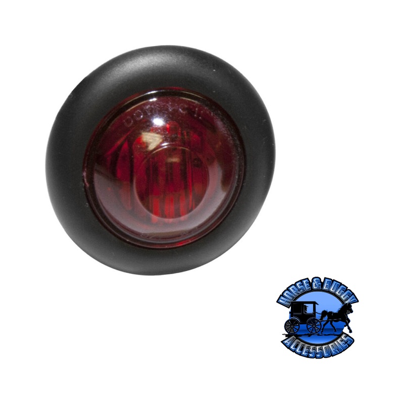 M181R-BT2 3/4 Red LED Marker/ Clearance, PC-Rated, Round, w/ two .180 Bullets, Bulk Pack
