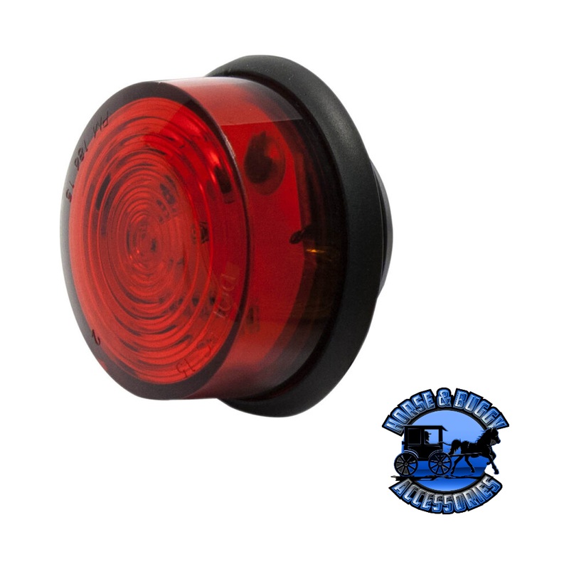 M286R-BT3 1.375 Red LED Marker/ Clearance, PC-Rated Round, Dot XL w/ Auxiliary Function.180 Bullets