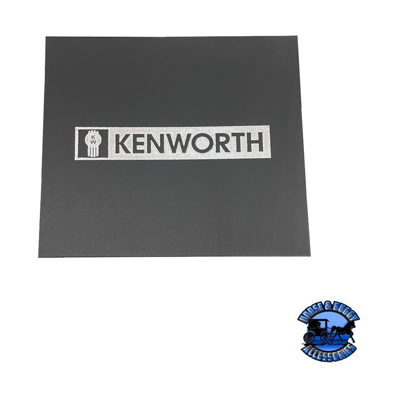 MUD-001614-121 1/4” KW FRONT FENDER MUDFLAP W/ CHROME KW LOGO (16” X 14”)