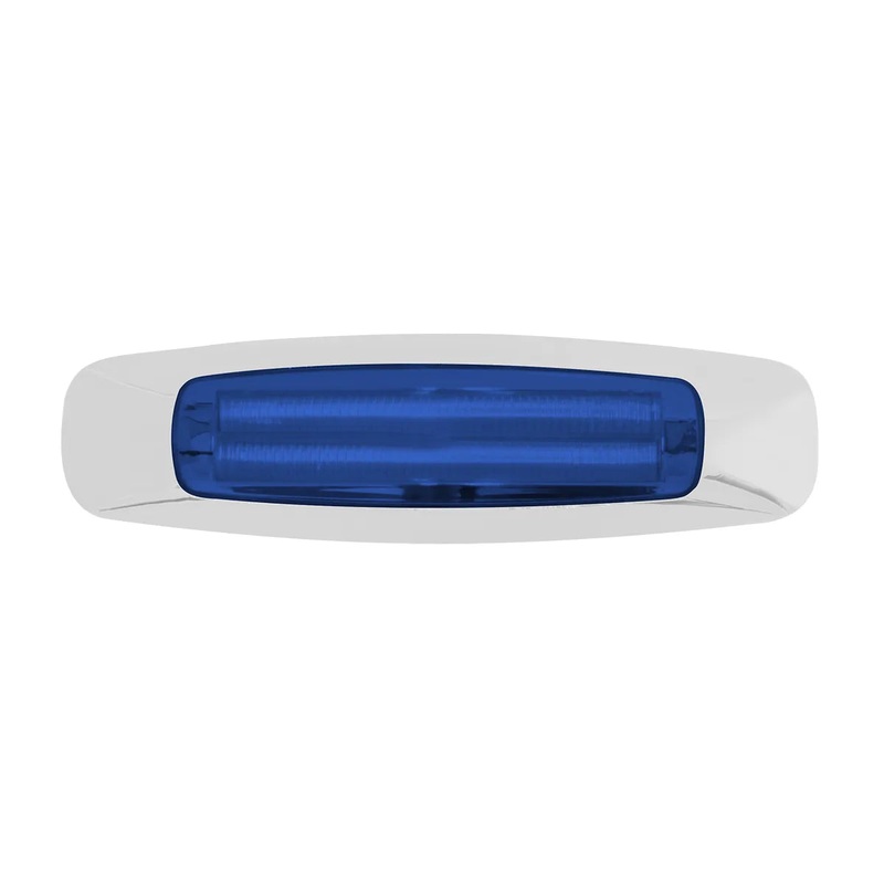 5-3/4 RECT. PRIME BLUE/BLUE 4 LED DUAL FUNCTION INT. LIGHT