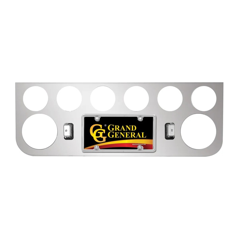 CR LIGHT PANEL W/2-4 & 6-2.5 RED LED BEEHIVE & RIM W/VISOR