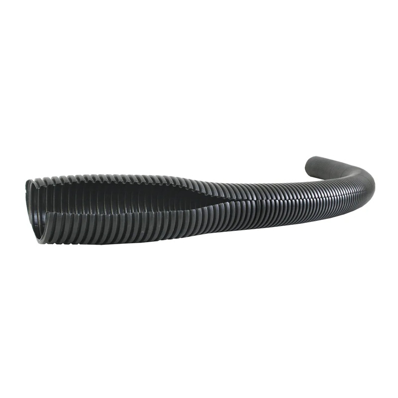 3/8 ID BLACK CORRUGATED SPLIT LOOM, 100FT/ROLL