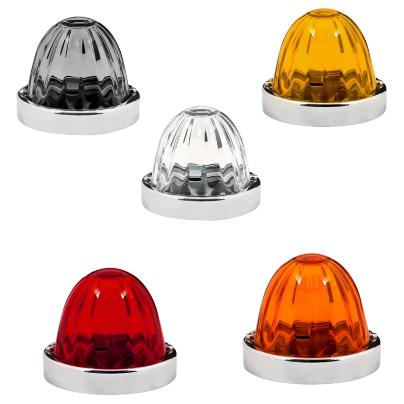 3.5 Watermelon PLUS Glass Lens & Stainless Steel Customizable Kit, NO BULB,(CHOOSE COLOR & BULB BASE)
