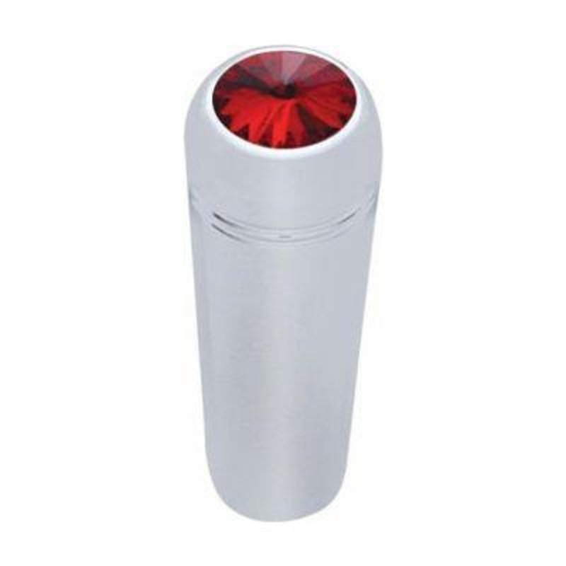 #40023P 2-1/4 Long Aluminum Toggle Switch Extension With Crystal For Kenworth – Red Crystal (2-Pack)