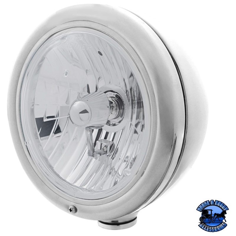 CLASSIC HEADLIGHT ASSEMBLY WITH CRYSTAL H4 BULB (Choose Color)