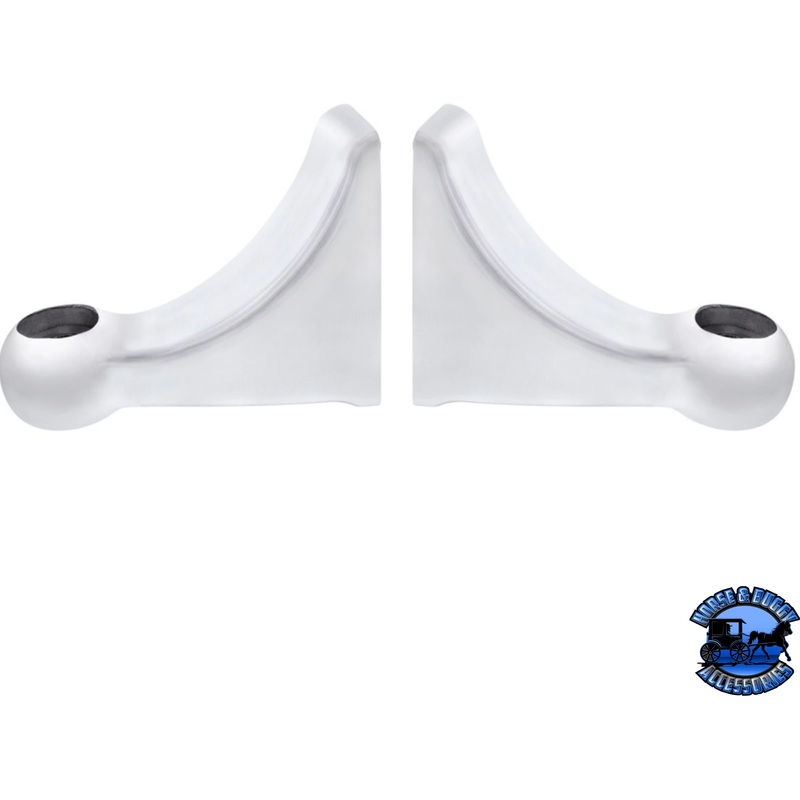 Polished L Shape Headlight Bracket (Pair) #30438