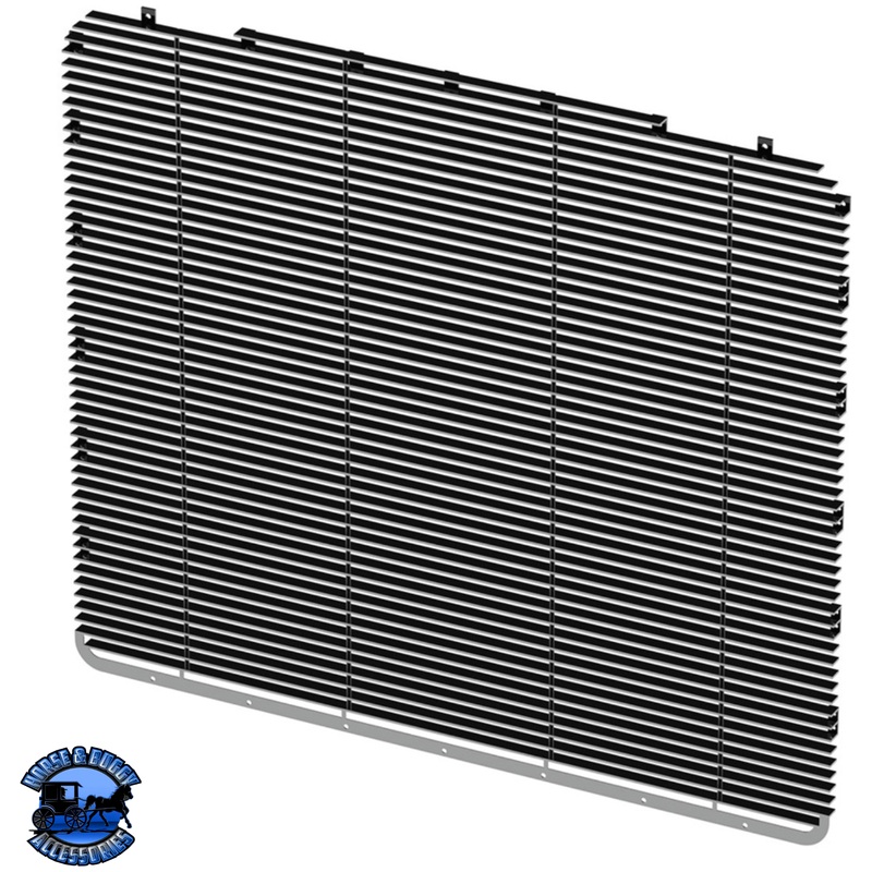 ALUMINUM BILLET STYLE GRILLE INSERT WITH HORIZONTAL BARS FOR PETERBILT 389 #21050