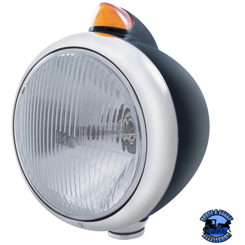 BLACK GUIDE 682-C HEADLIGHT H4 & ORIGINAL STYLE LED SIGNAL (Choose Color)