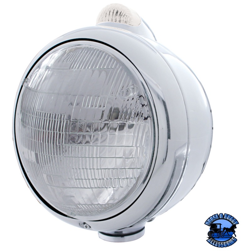STAINLESS STEEL GUIDE 682-C HEADLIGHT 6014 & DUAL MODE LED SIGNAL (Choose Color)