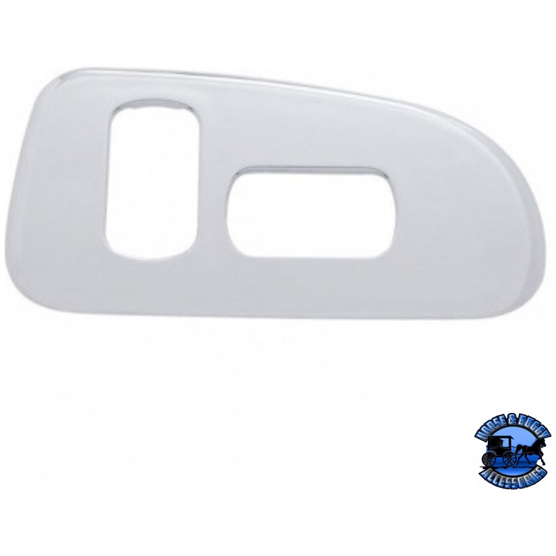 WINDOW SWITCH PANEL (2 CUTOUTS) FOR 2006-2019 PETERBILT – PASSENGER #41184
