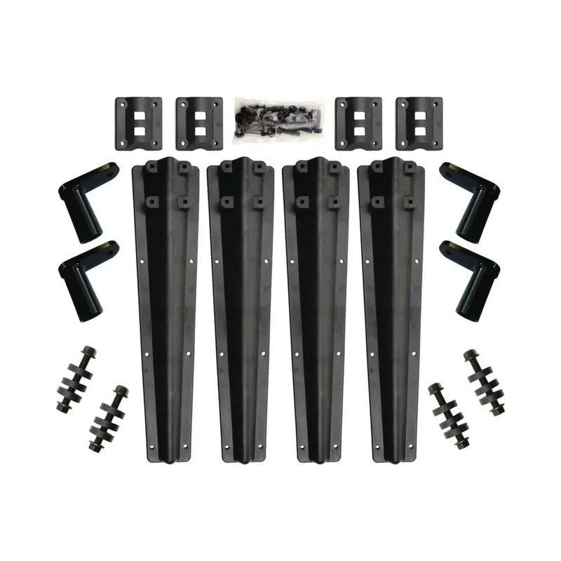 HB-10001327 BLACK PLASTIC BOLT-ON FENDER KIT (FOR SINGLE RADIUS SET)