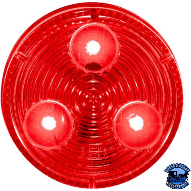 3 LED 2 ROUND LOW PROFILE LIGHT (CLEARANCE/MARKER) (Choose Grommet)