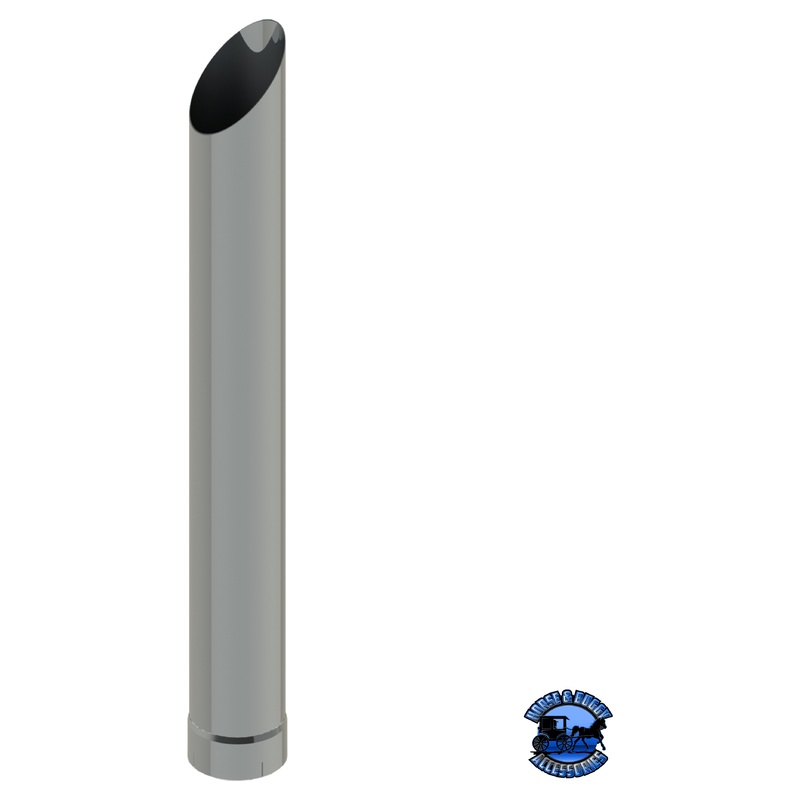 106C-114-1103 6×114 Mitered Exhaust Stack – Expanded End