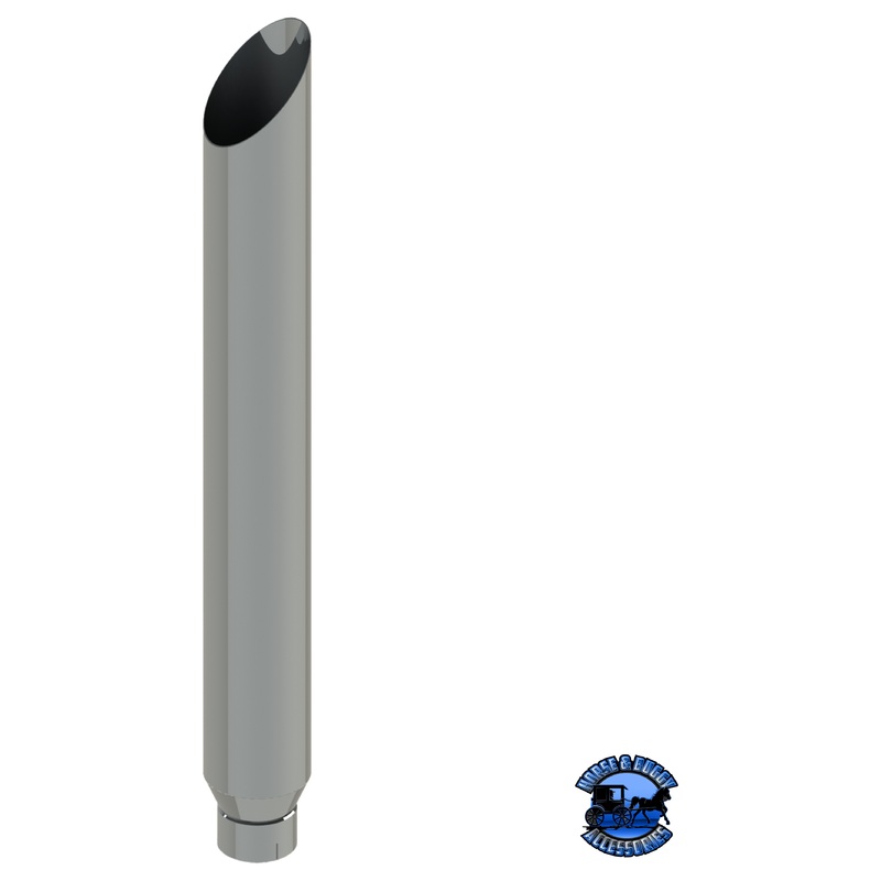 106D-048-1103 6×48 Mitered Exhaust Stack – Reduced to 5 and Expanded ID