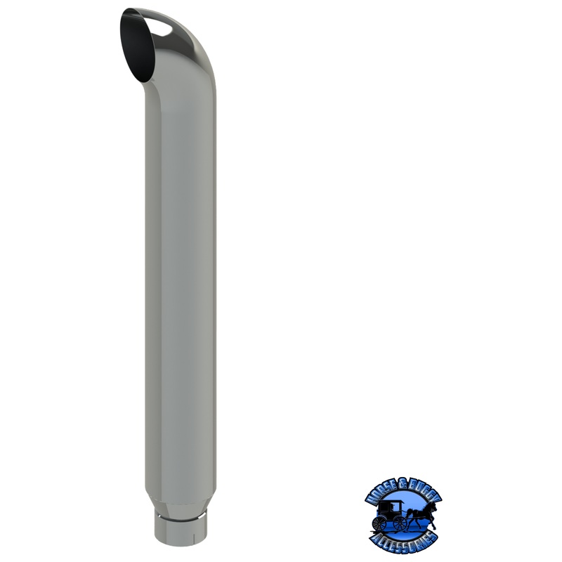 206D-036-1103 6×36 Curved Exhaust Stack – Reduced to 5 and Expanded ID