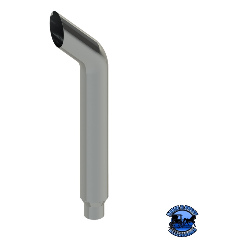 306B-072-1103 6 Reduced to 5 Bullhorn Exhaust Stack – 72 Long
