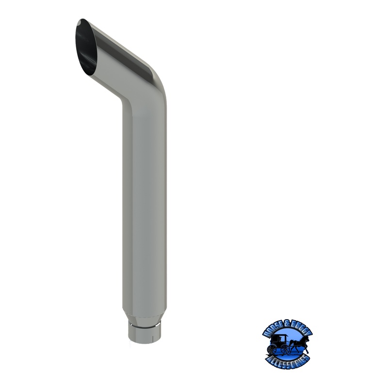308D-108-1103 8×108 Bullhorn Exhaust Stack – Reduced to 5 and Expanded ID