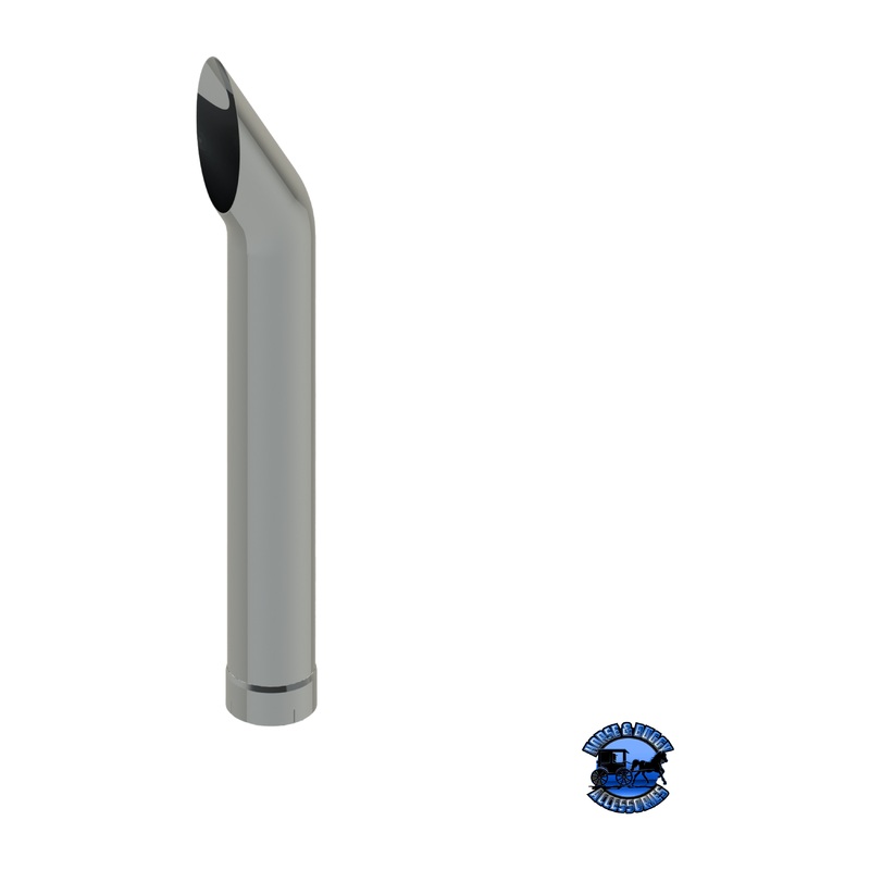 505C-048-1103 5×48 Short 30 Exhaust Stack – Expanded End