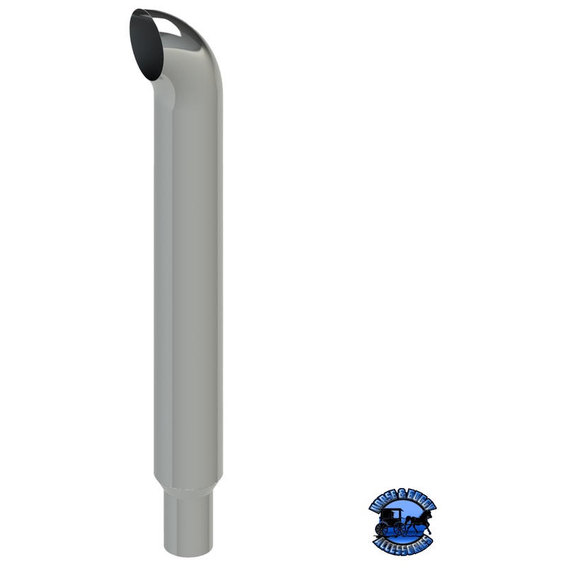 206G-060-1103 6×60 Curved Exhaust Stack – Reduced to 5 and Extended OD