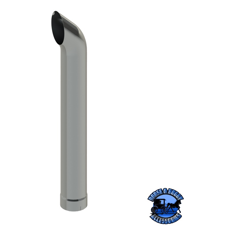 608C-064-1103 8×64 West Coast Curved Exhaust Stack – Expanded End