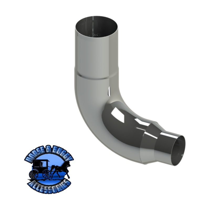 FL06-E6015B-1103 6 Reduced to 5 90 Degree Exhaust Elbow Freightliner (10×15)