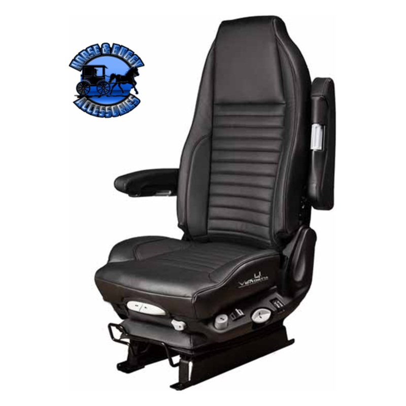 #Af-11103lE14 VENDETTA BLACK LEATHER SEAT HIGH BACK W/HEAT AND C00L #29-1920002