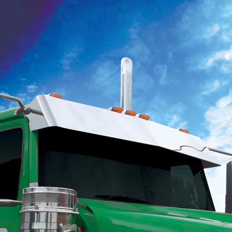 TSUN-W19 WS. 4900 SERIES 13.5 Sun Visor (2012+)  Cab Mounted Mirrors | Blank